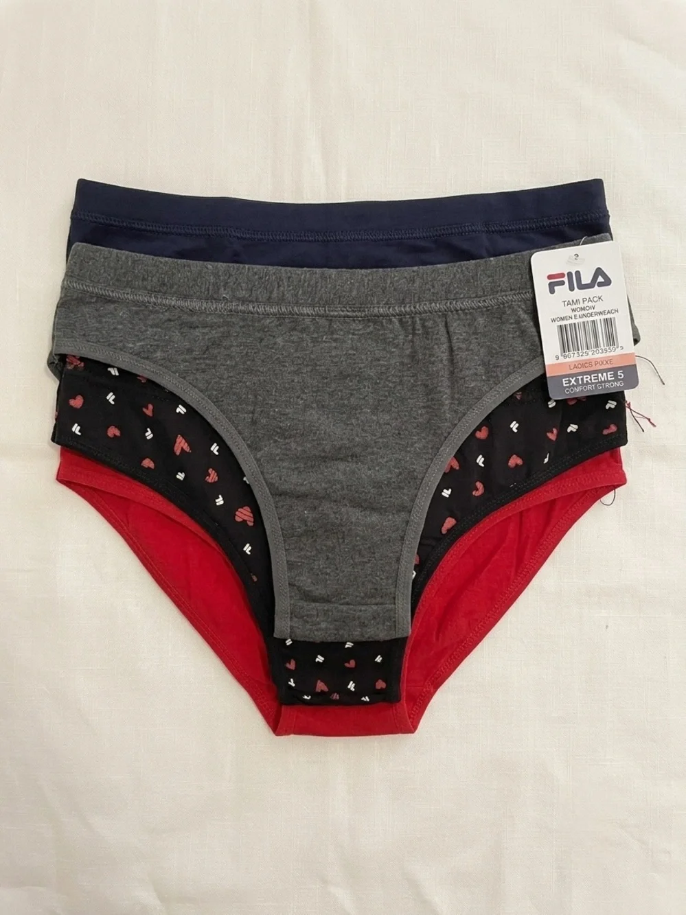 FILA Women's Tanga Underwear Set – 5-Pack (Style: FL545)